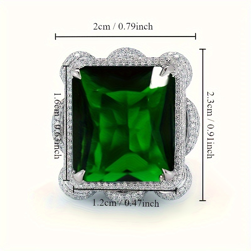 Green Gemstone Ring For Men - Anniversary Gift